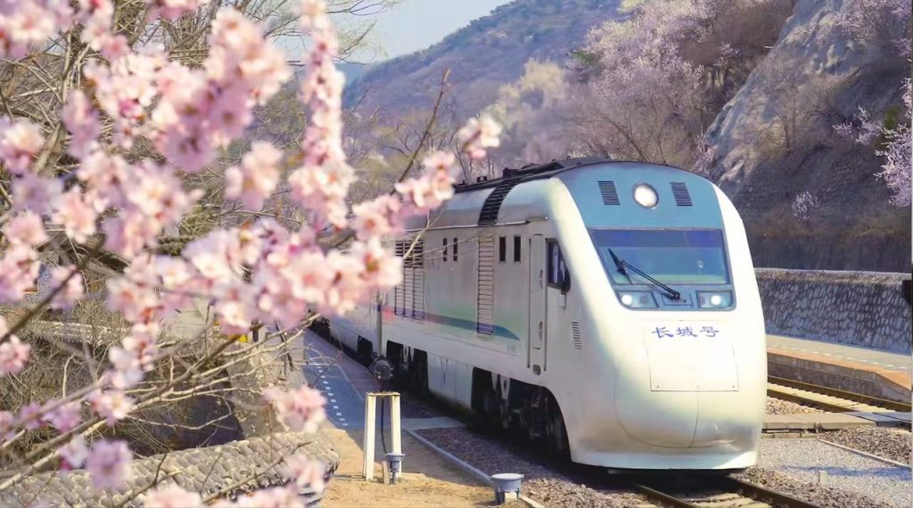 The train to Badaling Great Wall